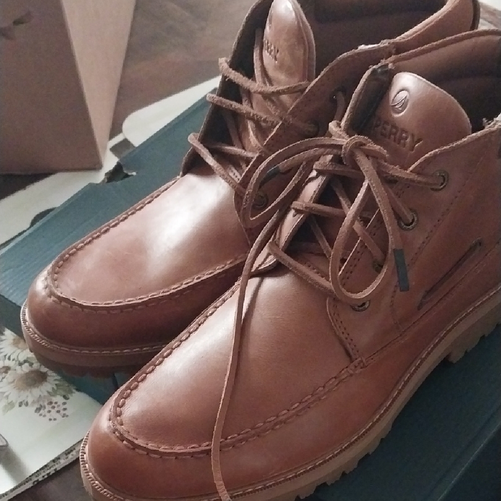 Sperry Men's Brown Leather Boots
